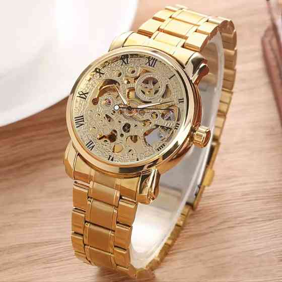 Годинник чоловічий механічний Winner BestSeller Leather Deluxe (2 ремінці) Вінниця