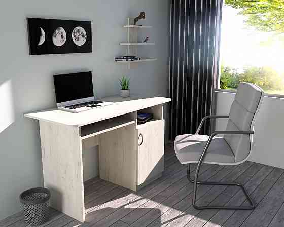 Стол письменный СП-1 №3, Дуб Крафт Білий, 1100/550/760 Львов