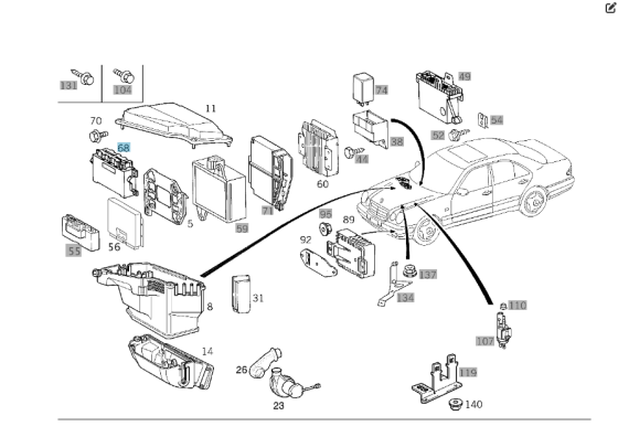 Mercedes-Benz  A0175450832 Блок керування 5 ступінчастою АКП EGS51 E-class W210 E-class S210 Одеса