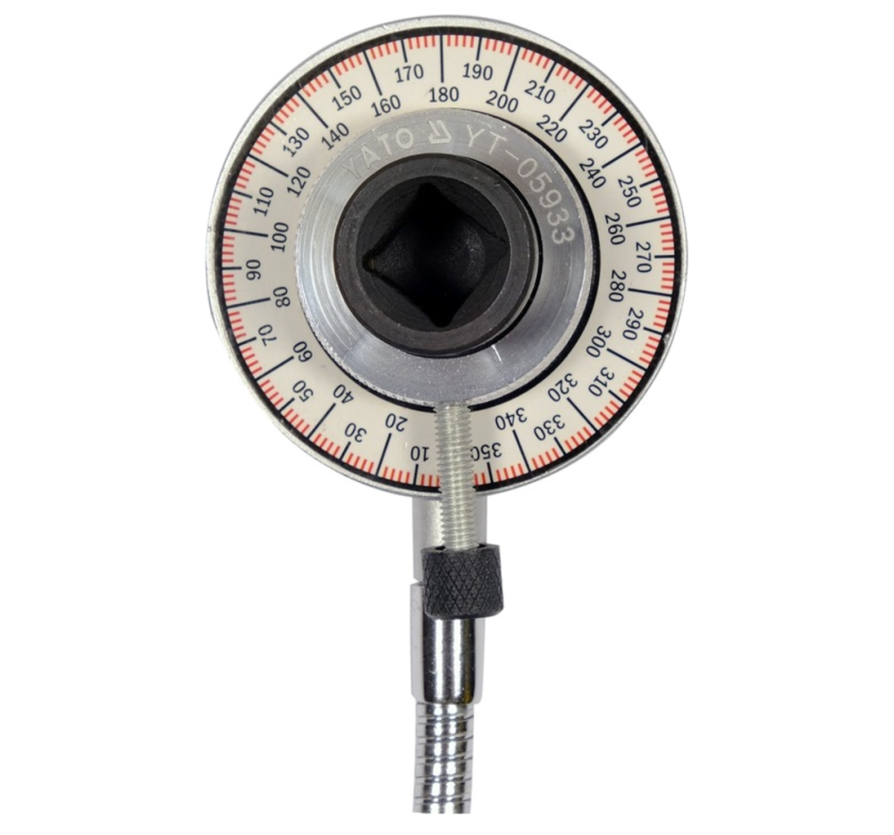 Кутомір для докручування болтів YATO до динамометр ключа з квадр 1/2", шкала 0-360°, тримач-50см [6] Одеса - фото 2