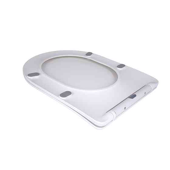 Qtap Сиденье для унитаза напольного (Vlasta) 560×363×30 мм, White, с микролифтом, Slim Duroplast, Quick Release QT28228300W3 Киев