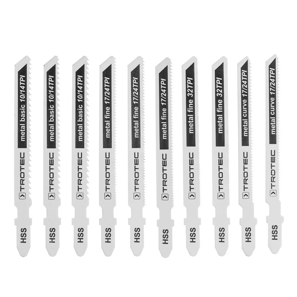 Набор пильных полотен для электролобзика Trotec 10 pieces Metal Set (6215001131) Винница - изображение 1