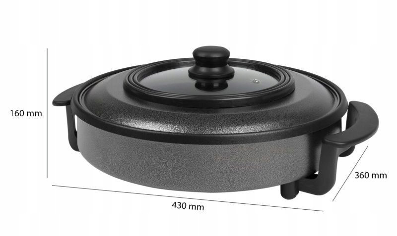 Электрическая сковорода с крышкой диаметром 32 см Clatronic PP (3401) Нововолынск - изображение 6