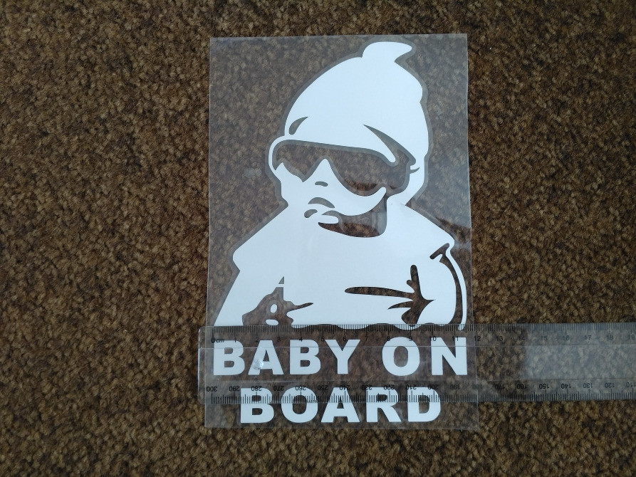 Наклейка Ребенок в машине Baby on board большая св Киев - изображение 3