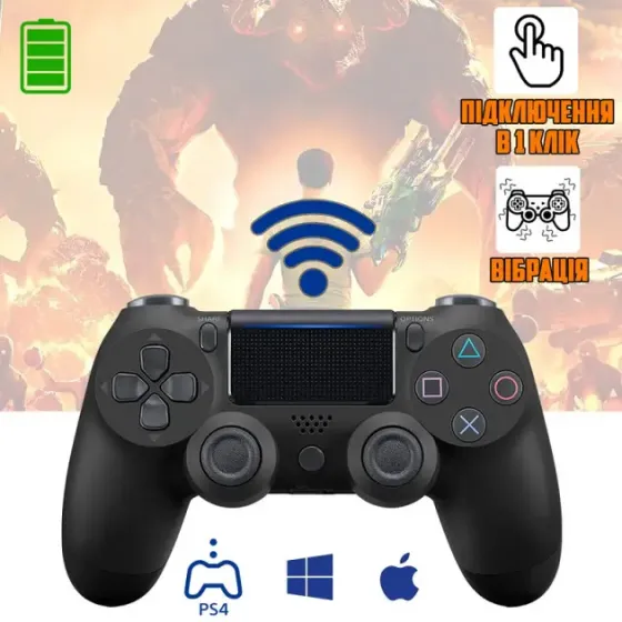 Джойстик плейстейшен DualShock 4 PS4 Wireless Controller геймпад Black Коломия