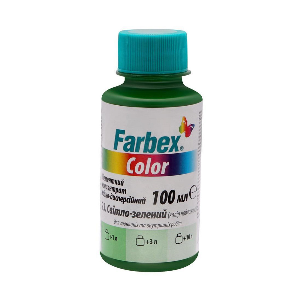 Водно-дисперсійний пігментний концентрат "Farbex Color", світло-зелений - 100 мл Харків - фото 1