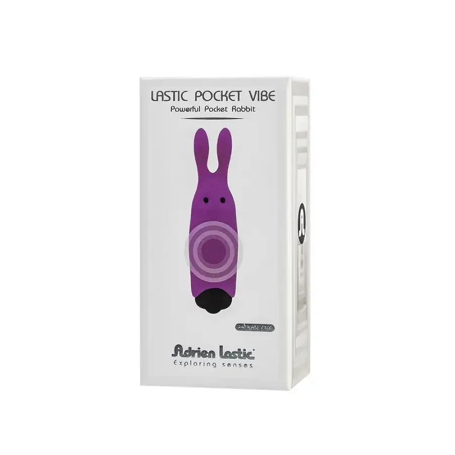 Віброкуля Adrien Lastic Pocket Vibe Rabbit Purple зі стимулювальними вушками Львов - изображение 5