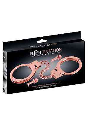 Наручники Fetish Tentation Premium Chick wrist cuffs in rose-gold metal Sex Aura Київ