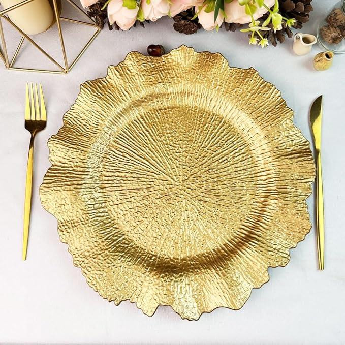 Тарілка пластикова, міцна підставна для столу якісна, діаметр 30 см, колір золото. Кам'янець-Подільський - фото 3