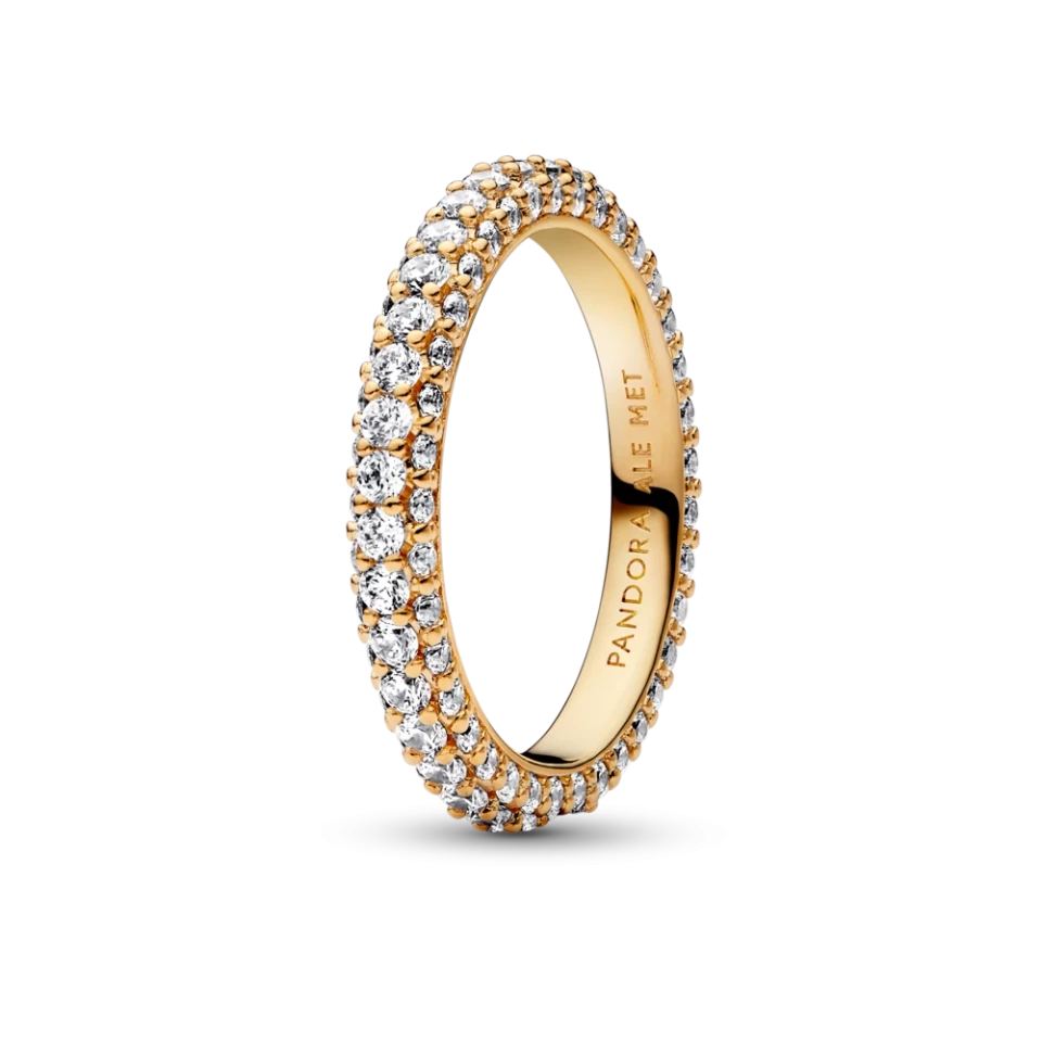 Срібна каблучка Пандора "Рядочок паве" MasterSem Київ - фото 1