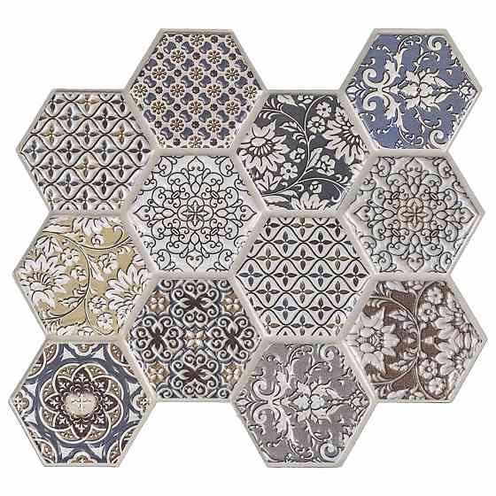 Декоративная ПВХ плитка на самоклейке 280х300х5мм Соты, цена за 1 шт. (СПП-504) SW-00000673 Днепр