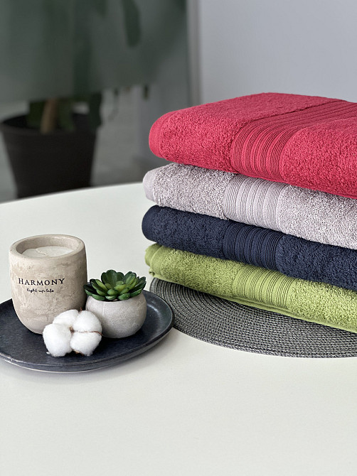 Полотенце банное Ideal Textile однотонное 500 г/м2 70х140 см (56860394) Черновцы - изображение 2