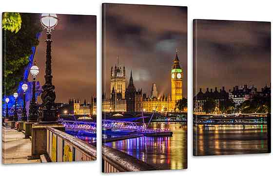 Модульна картина Нічне Місто Art-90_3 Київ