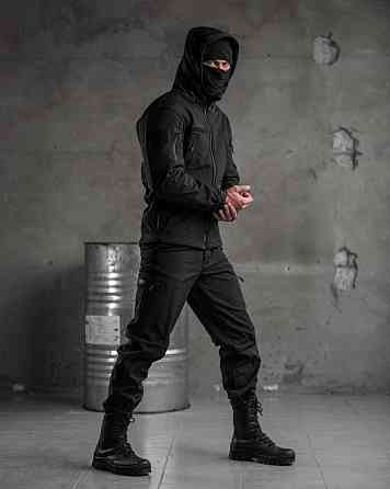 Тактичний костюм SoftShell Police black ВТ7623 Київ