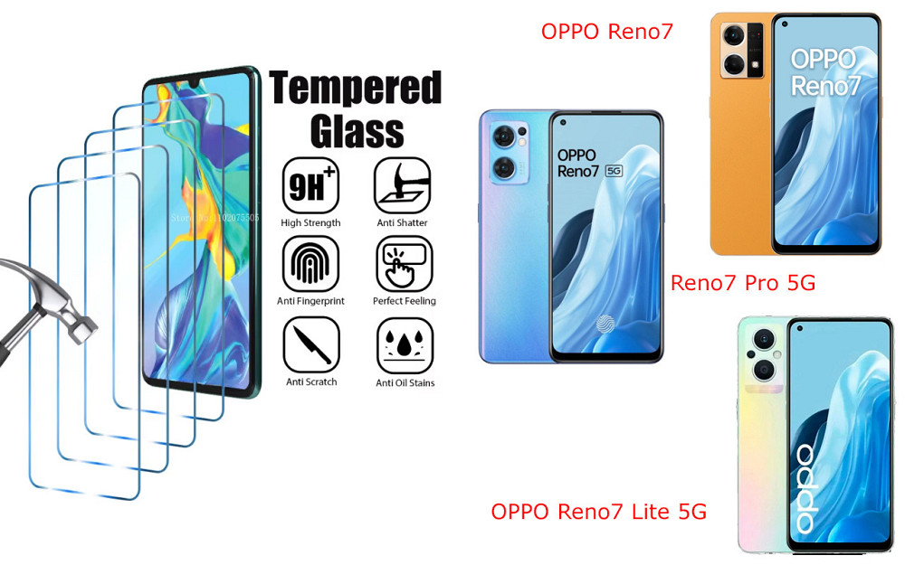 Защитное стекло ArmorGlass для OPPO Reno7, Reno7 Pro 5G, Reno7 Lite 5G – устойчивое к царапинам и ударам Киев - изображение 1