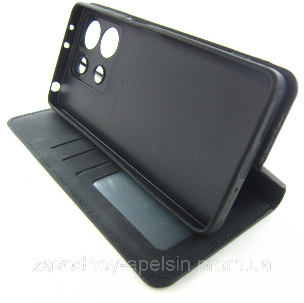 Чохол-книжка Xiaomi Redmi Note 13 5G Захист камери (чорний) Одеса - фото 2