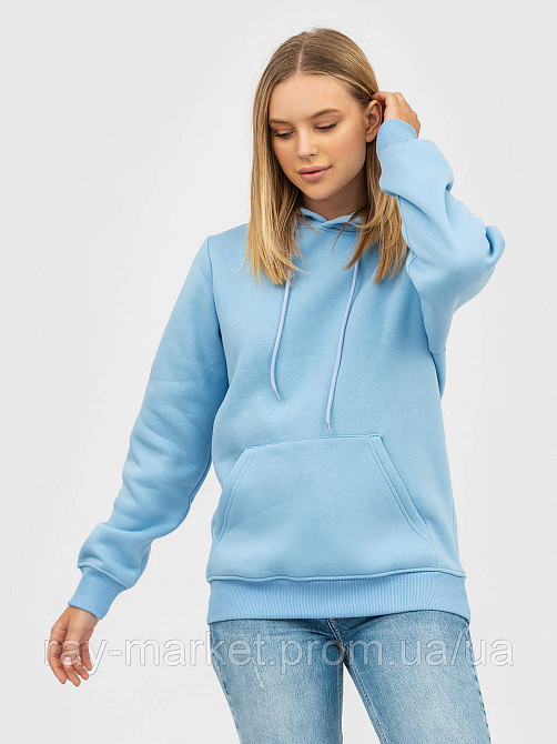 Набор женский худи утепленное 2шт RAY BASIC Голубой /Темно-серый (U0401W-Sky Blue-Dark Grey) XXL Киев - изображение 6