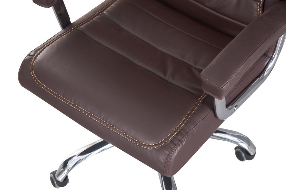 Стілець офісний Турбо, коричневий Київ - фото 5