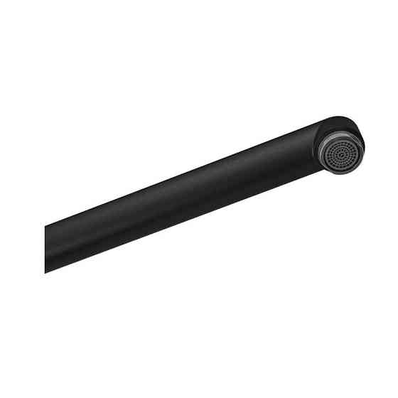 Змішувач для ванни Plamix CEZAR-006 EURO SET Matte black, зі шлангом, лійкою та кронштейном  ( PM0690 ) 34517 Харків