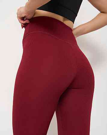 Лосини жіночі в рубчик Nicoletta 10076 Бордовий, L Київ