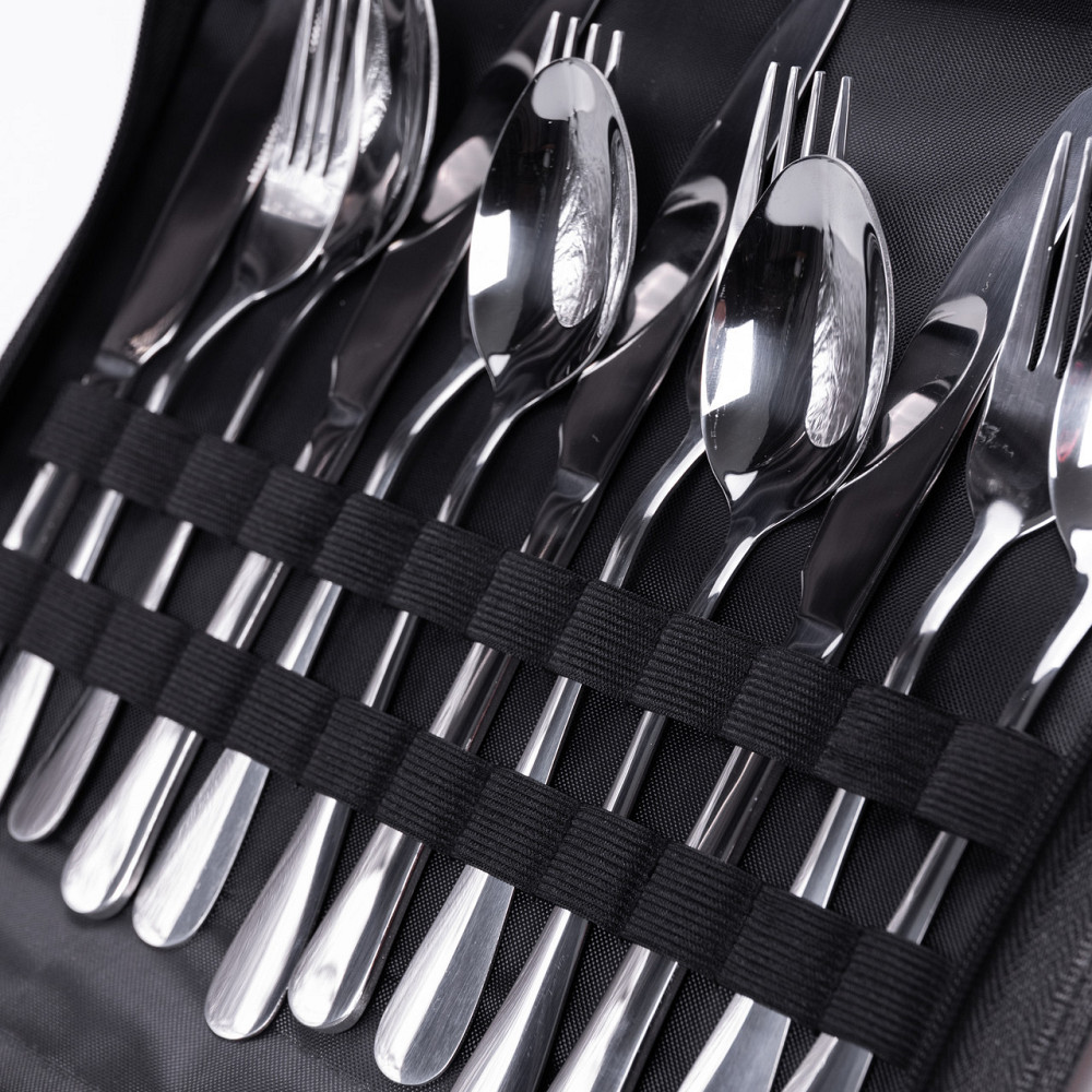 Посуд для пікніка на 4 особи, 24 предмети, сріблястий Київ - фото 5