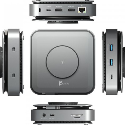 Порт-репликатор J5create Dock-Station USB-C 10-in-1 (HDMI/PD/USB-A/USB-C/LAN) (JCD3199-N) Винница - изображение 5
