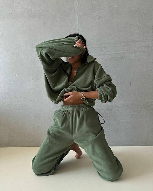 Теплий жіночий костюм з фліс-полару Одеса - фото 5