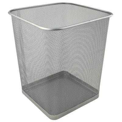Кошик для паперів Axent металевий квадратний 270x300мм Сріблястий (2124-03-A) Вінниця - фото 1