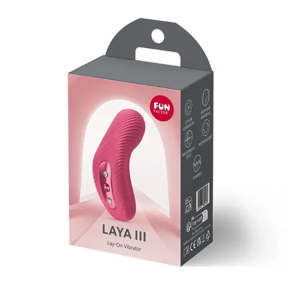 Накладний вібратор Fun Factory LAYA III Raspberry, ефект постукування пальцем Львов