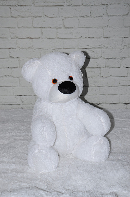 Мягкая игрушка мишка Алина Бублик 70 см белый Киев - изображение 7