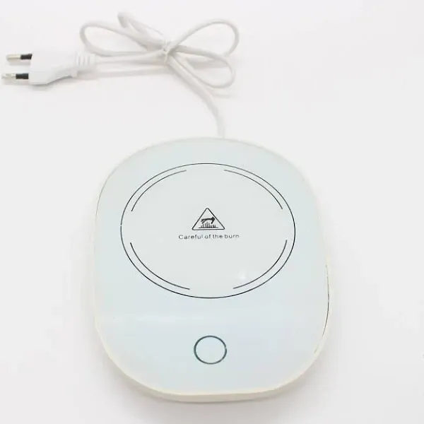 Чашка керамічна на підставці з підігрівом у подарунковій упаковці, в комплекті ложка та кабель, Біла Одеса - фото 8