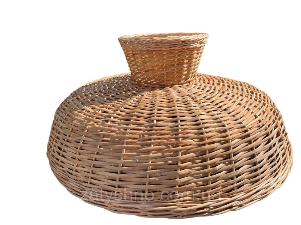 Люстра плетена широка кругла з лози Київ - фото 2