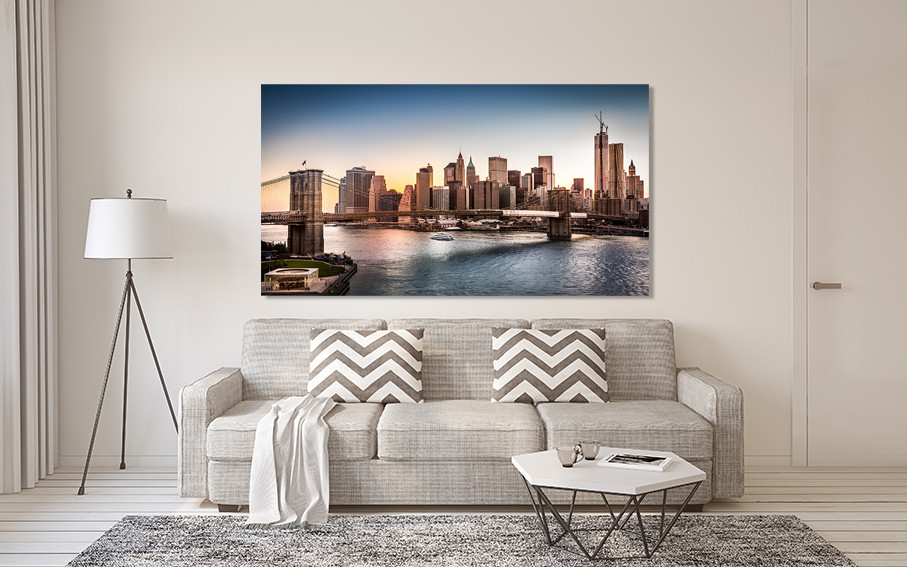 Картина полотно у вітальню / спальню  Місто і  MLP_390 ( 60х30см ) 60x100 см Київ - фото 2