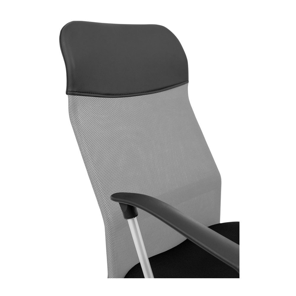 Офисное кресло руководителя Ultra M1 Tilt Черно-серый Киев - изображение 5