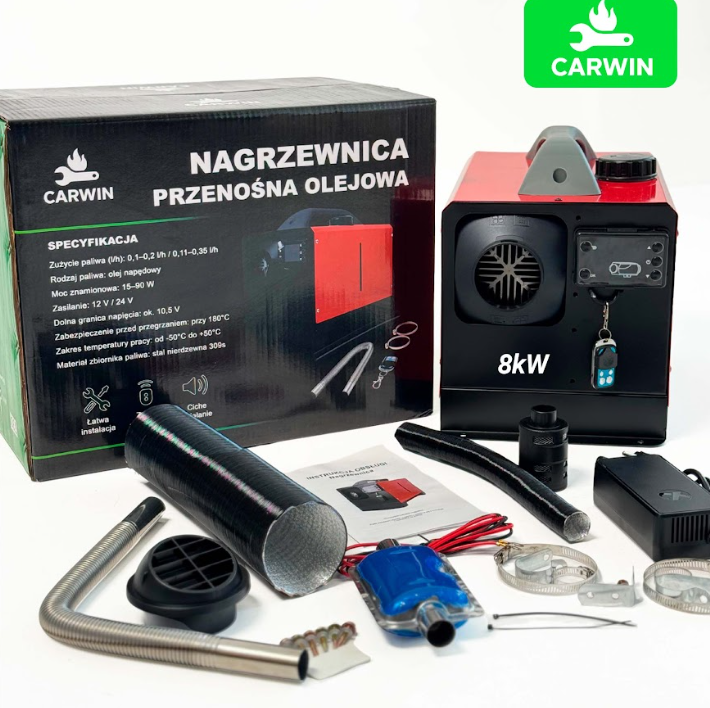 Автономний дизельний обігрівач (Webasto) CARWIN 8 кВт (12В/24В/220В) з LCD-дисплеєм та пультом ДК Київ - фото 10