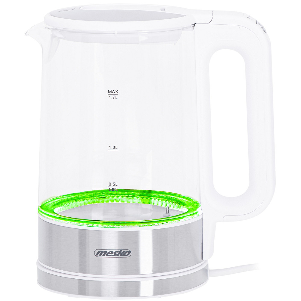 Електрочайник Mesko MS 1301 white 1850-2200Вт/ 1.7л/ скло/ встановлення температури Вінниця - фото 3