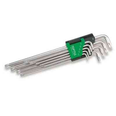 Ключ Toptul Г-образный TORX T10-T50 9ед. супердлинный (GAAL0923) Винница