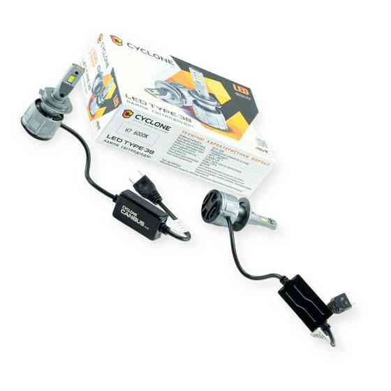 Автолампа LED H7 12V Type 38 60W 6000K 14000L радиатор с вентилятором и обманкой Мукачево