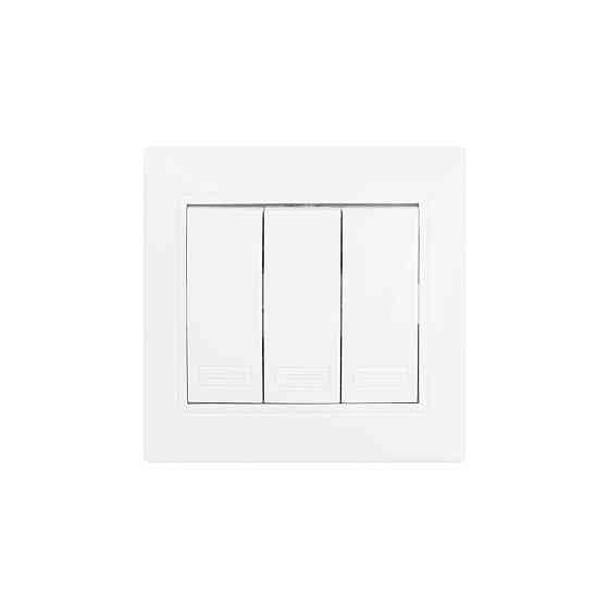 Вимикач 3-клавішний білий Valeso BW-2005 Коломия