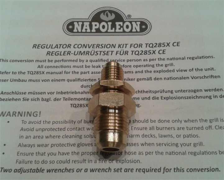 Перехідник на стаціонарний балон для T285QX Napoleon 66286 Код: 004062 Рівне - фото 5