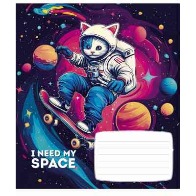 Тетрадь Школярик I need my space 12 листов линия (012-3496L) Винница