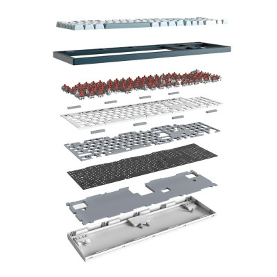 Клавиатура MONTECH MK105FR Full size FR USB UA Gray (MK105FR) Винница - изображение 7