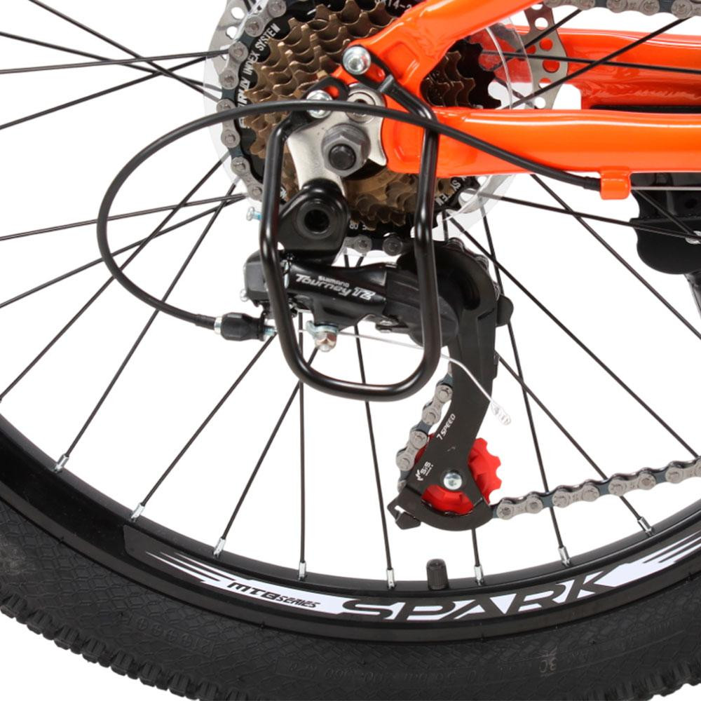 Велосипед SPARK HUNTER JR 24" (алюмінієва рама 12") чорний з жовтогарячим (Бескоштовхувальна доставка Новою Поштою) Харків - фото 8
