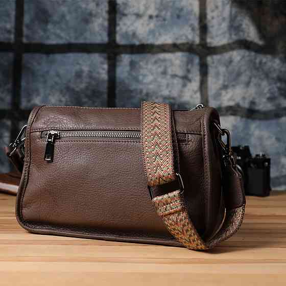 Женская сумка на плечо из натуральной кожи Vintage 23003 Коричневый Киев