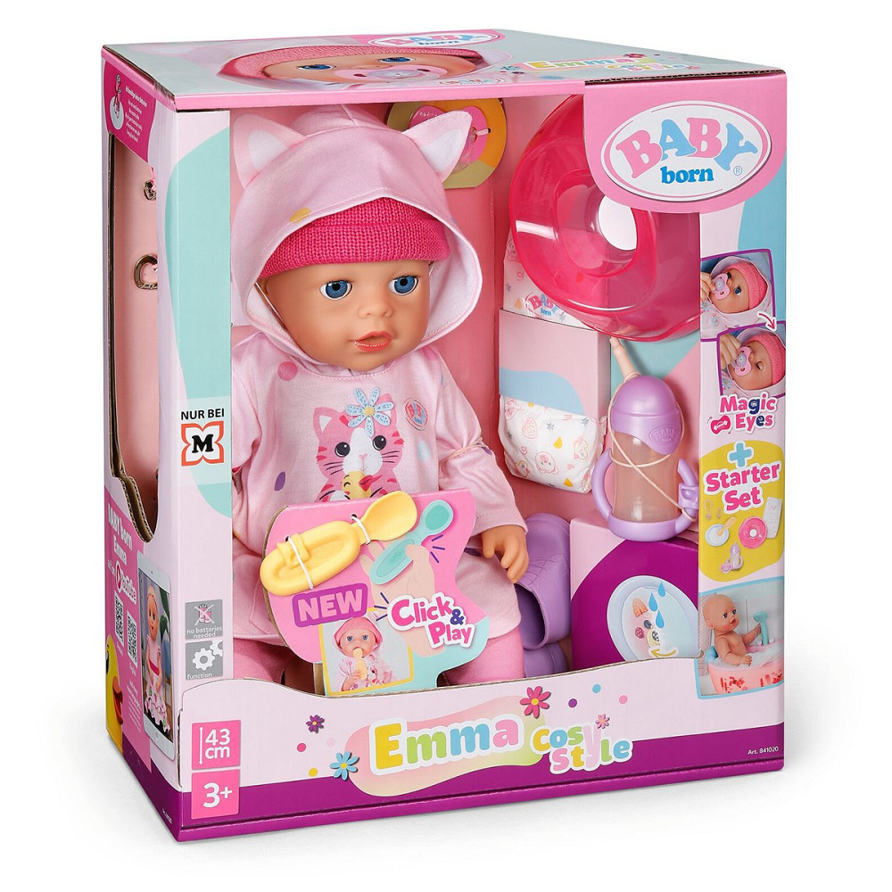 Лялька Baby Born серії Click & Play – Емма в костюмі з вушками (43 см) Днепр - изображение 1