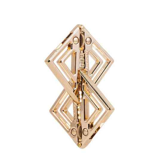 Затискачі для сосків із легкою підвіскою LOCKINK Adjustable Nipple Clamps with Light Pendant - Golden Sex Aura Київ