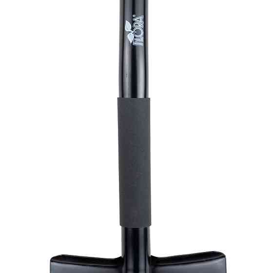 Лопата штыковая с металлической ручкой 285×195×800мм 1.6кг (американка) FLORA (5045224) Ровно