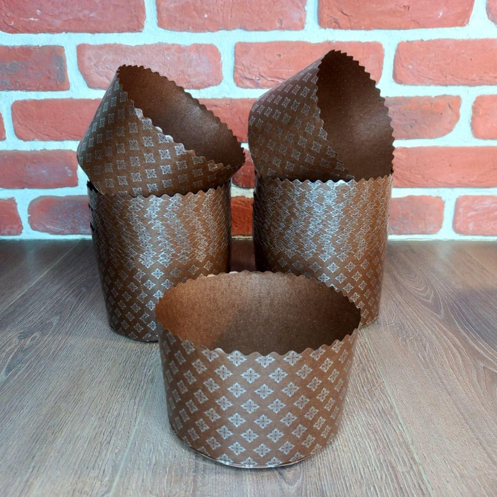 Форма для пасок 300–350 г d110×h85 «Італійські» — паперові форми для випікання, 50 шт Харків - фото 5