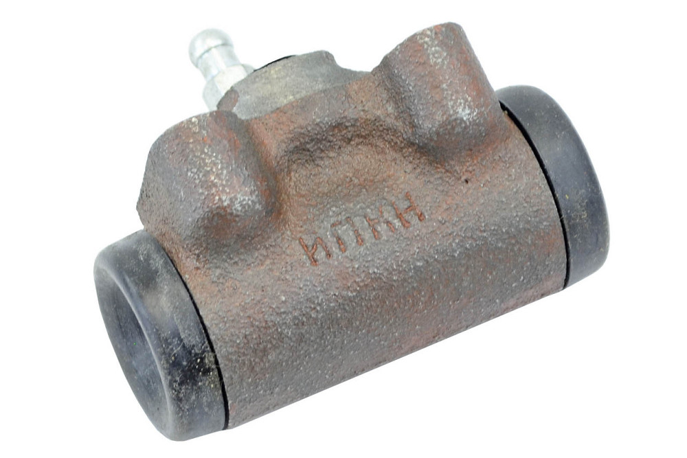 Цилиндр заднего тормоза УАЗ 452, 469, 3741, 3151 старый образец (трубка d 12 мм, поршень d 25 мм) (ЗТЦ) колесный Мукачево - изображение 1