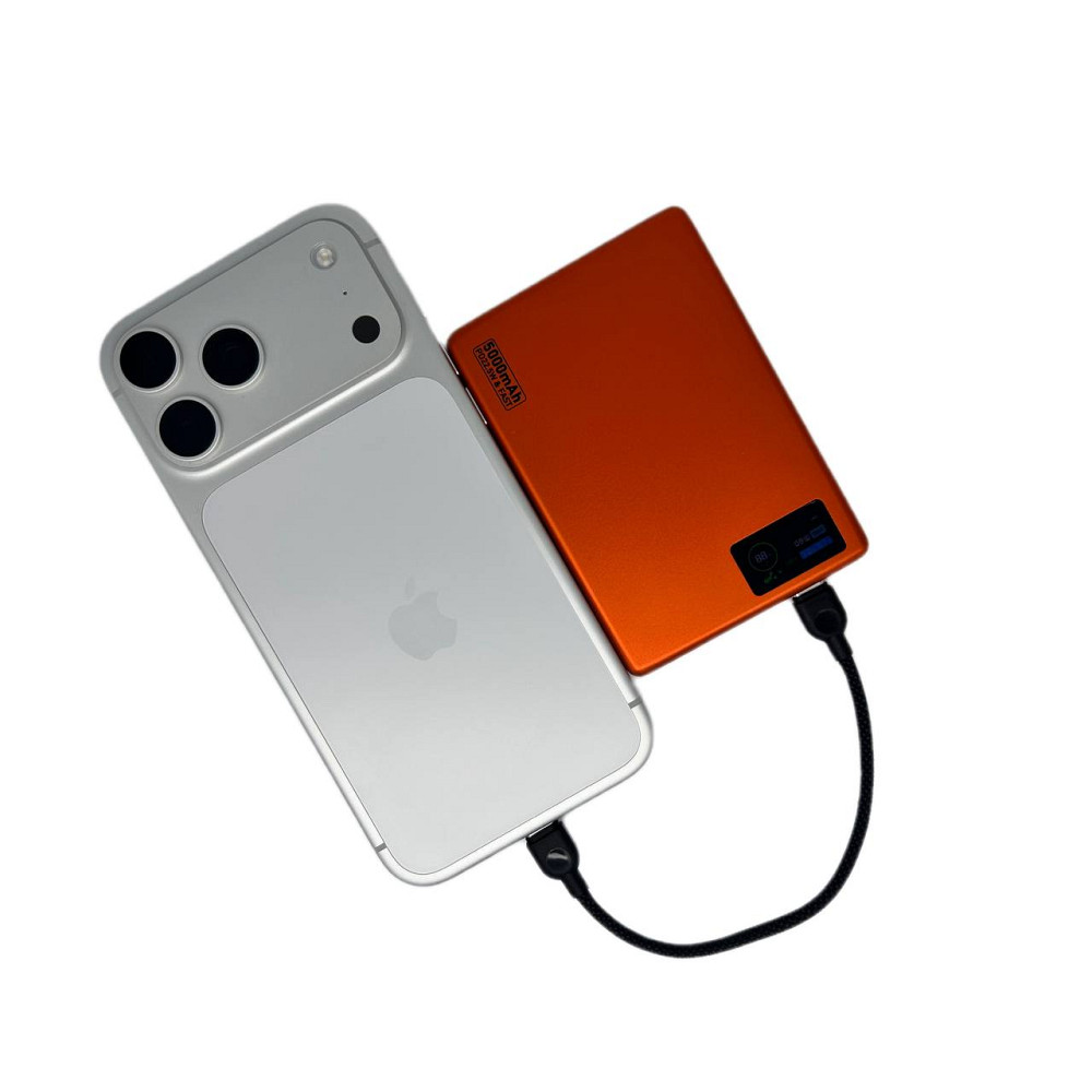 Повербанк 007 10000 mAh 20W з FTF-дисплеєм (MagSafe) - помаранчевий Киев - изображение 17